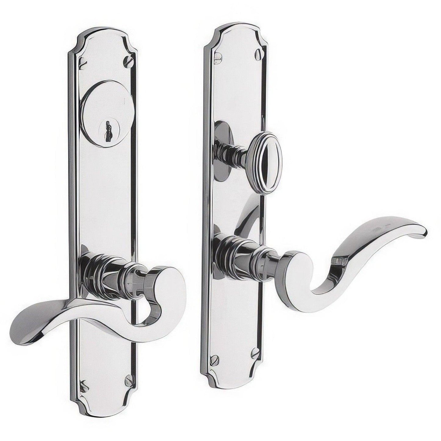 Baldwin 6942.ENTR Bismark Single Cylinder Mortise Handleset Trim Set