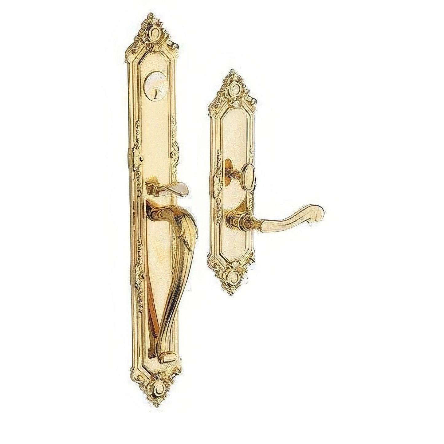 Baldwin 6950.LDBL Kensington Left Hand Double Cylinder Mortise Handleset Trim Set