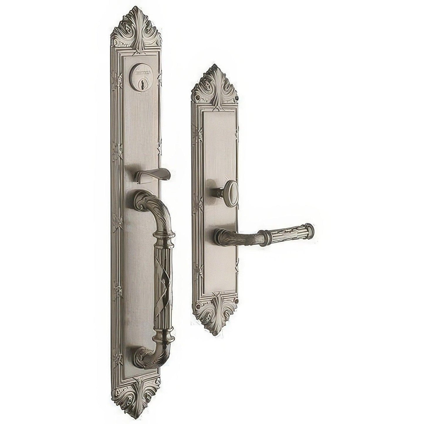 Baldwin 6952.RENT Edinburgh Right Hand Single Cylinder Mortise Handleset Trim Set.