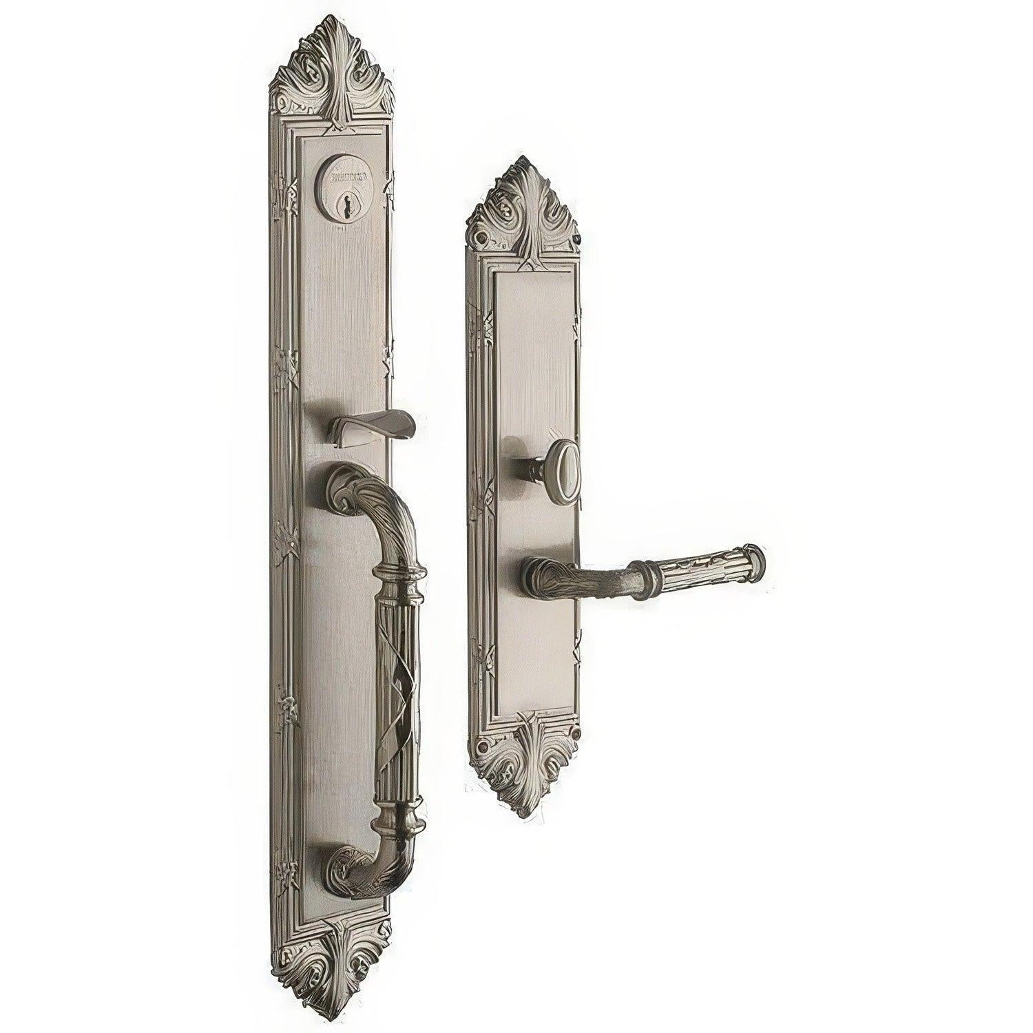 Baldwin 6952.RENT Edinburgh Right Hand Single Cylinder Mortise Handleset Trim Set.
