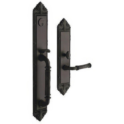 Baldwin 6952.LDBL Edinburgh Left Hand Double Cylinder Mortise Handleset Trim Set.