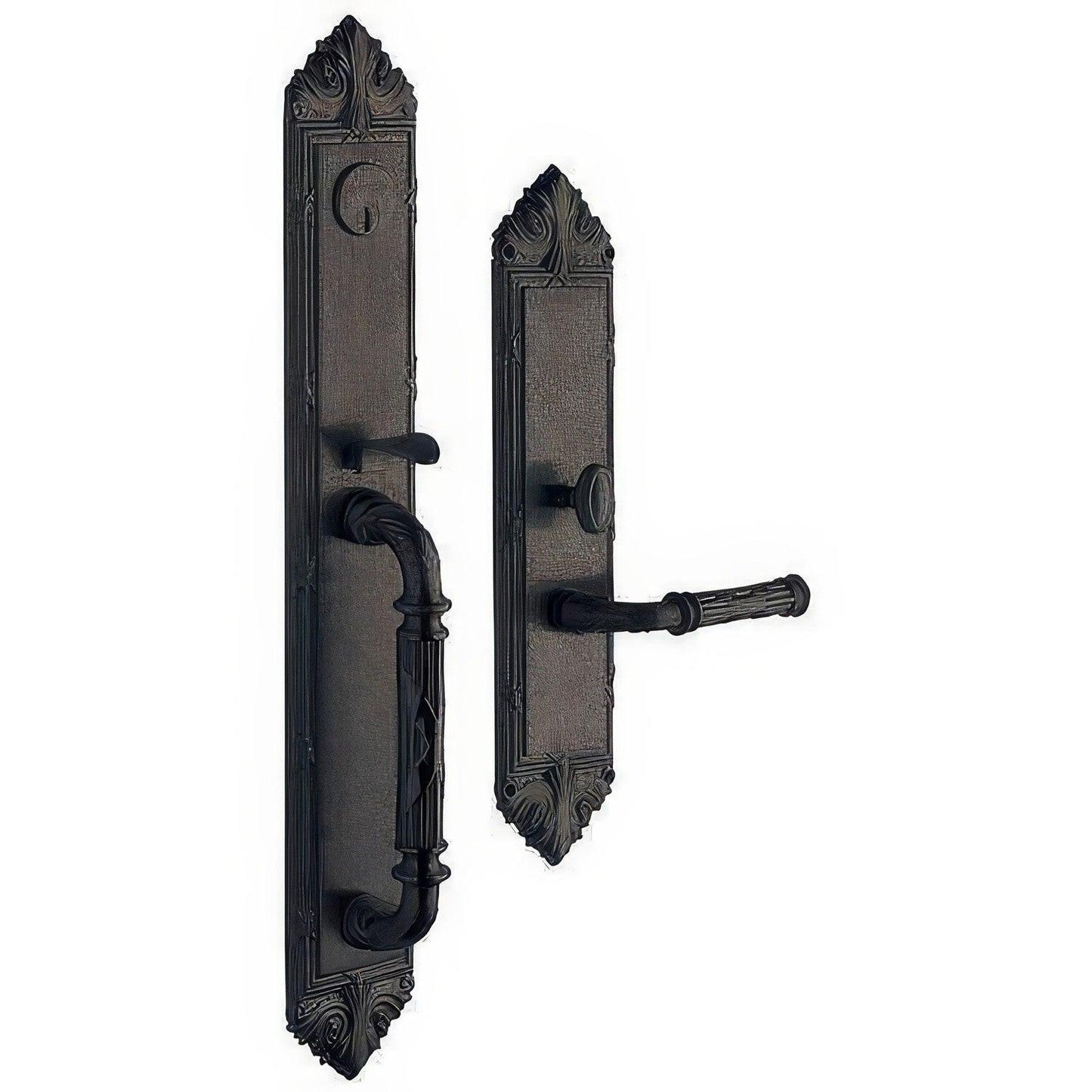 Baldwin 6952.RENT Edinburgh Right Hand Single Cylinder Mortise Handleset Trim Set.