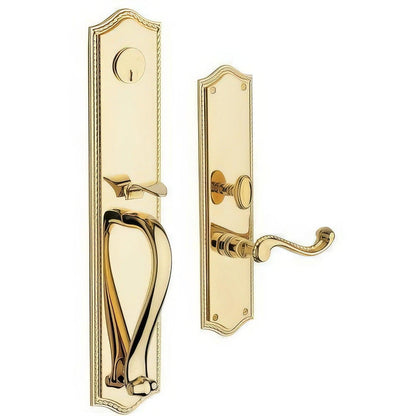 Baldwin 6963.RENT Bristol Right Hand Single Cylinder Mortise Handleset Trim Set.