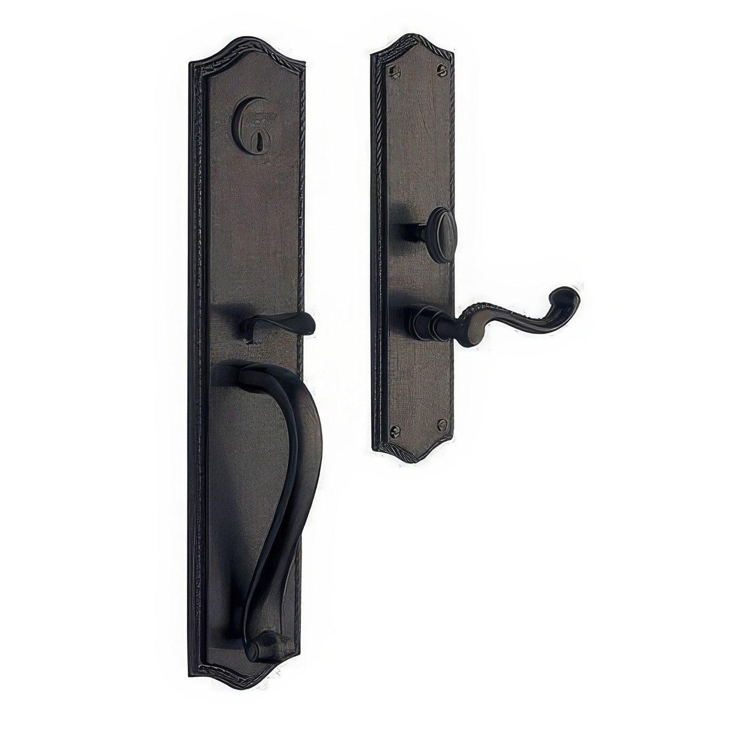 Baldwin 6963.LDBL Bristol Left Hand Double Cylinder Mortise Handleset Trim Set.