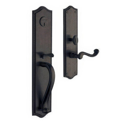 Baldwin 6963.LENT Bristol Left Hand Single Cylinder Mortise Handleset Trim Set.