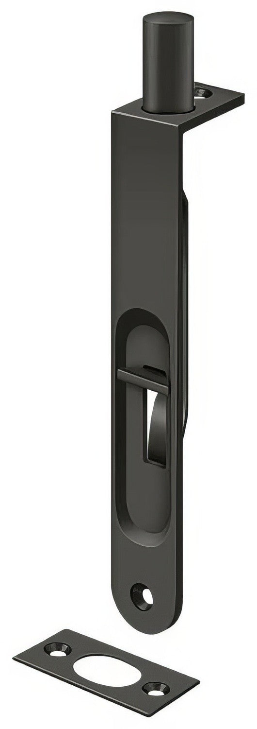 Deltana 6FBR 6" Round Edge HD Flush Bolt.