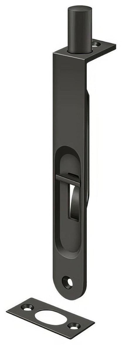 Deltana 6FBR 6" Round Edge HD Flush Bolt.