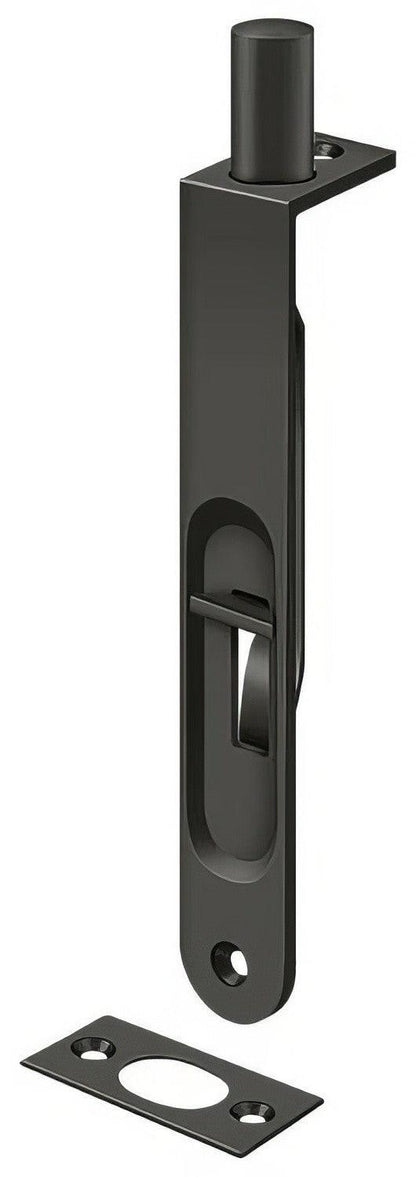 Deltana 6FBR 6" Round Edge HD Flush Bolt.