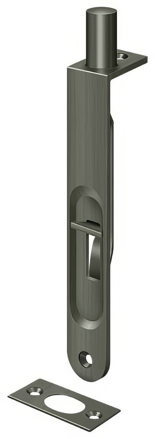 Deltana 6FBR 6" Round Edge HD Flush Bolt.