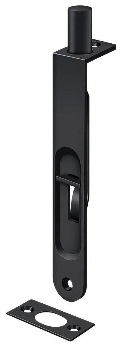 Deltana 6FBR 6" Round Edge HD Flush Bolt.