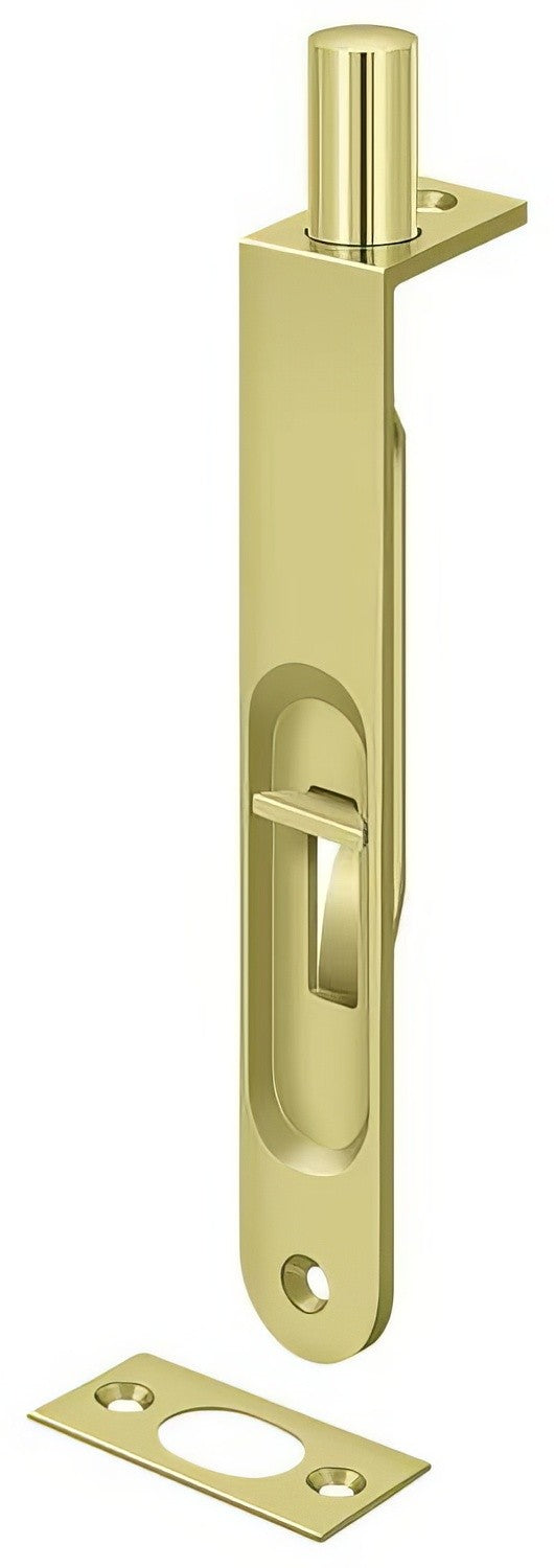Deltana 6FBR 6" Round Edge HD Flush Bolt.