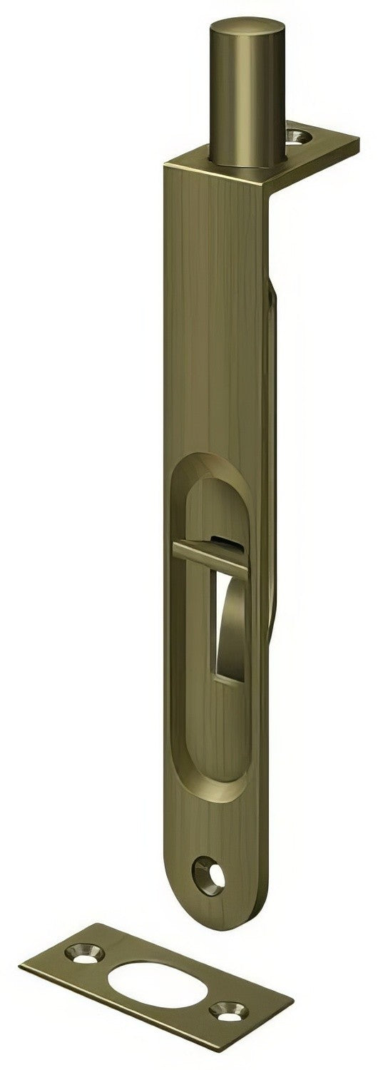 Deltana 6FBR 6" Round Edge HD Flush Bolt.