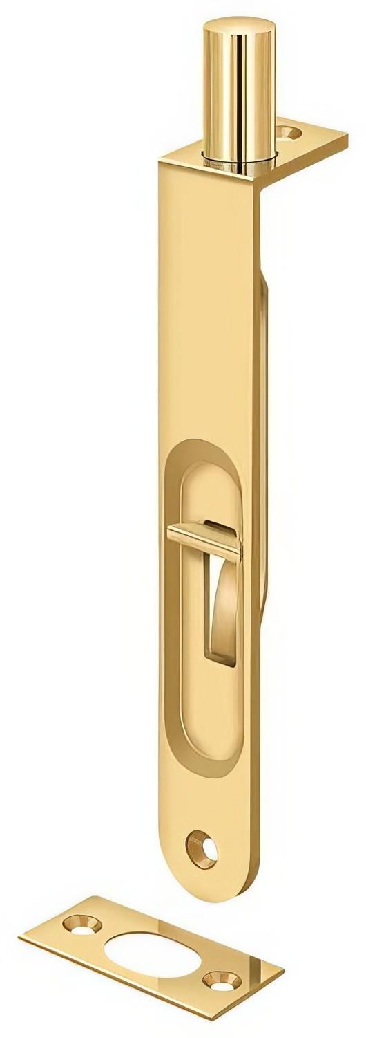 Deltana 6FBR 6" Round Edge HD Flush Bolt.