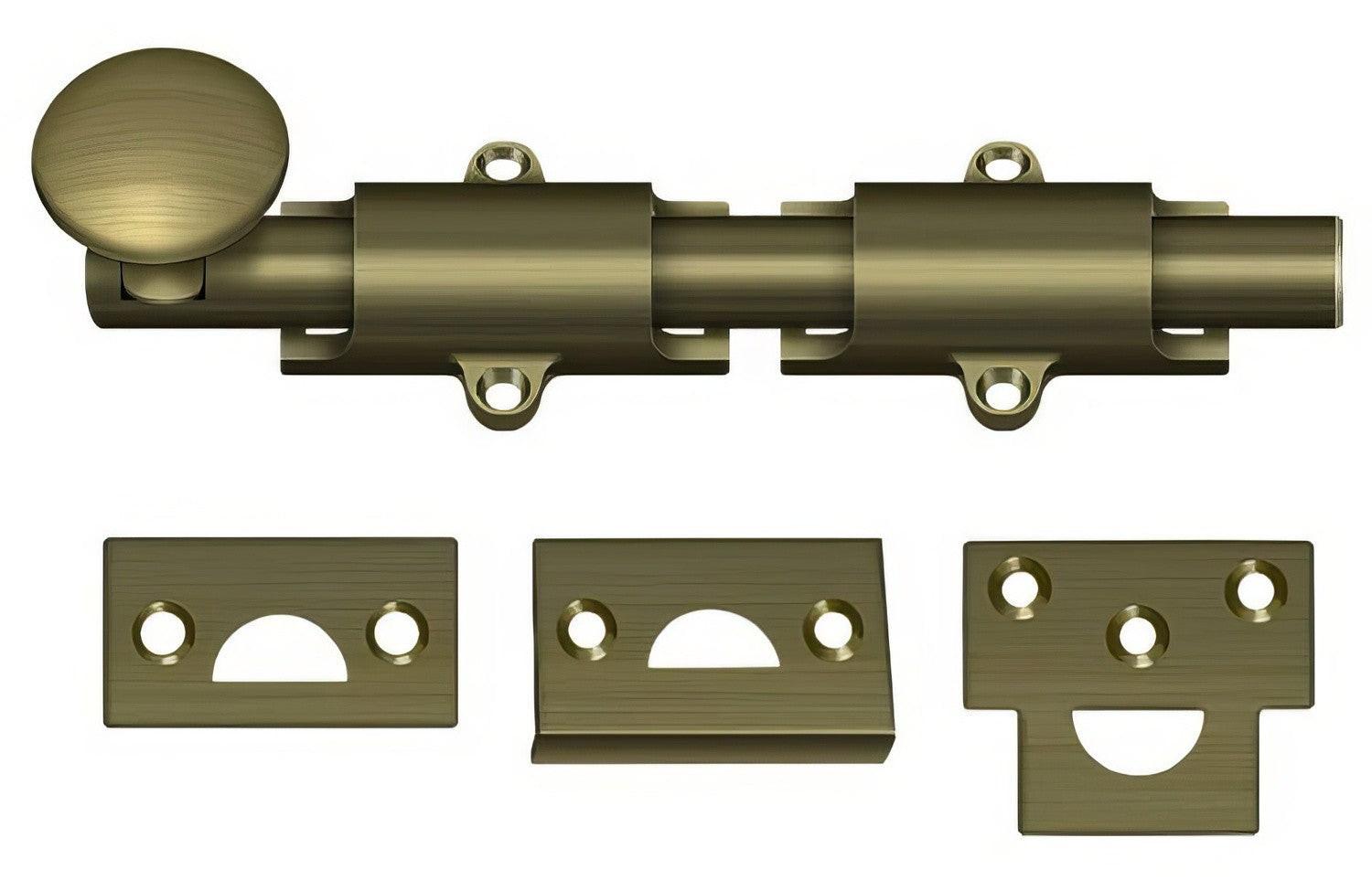 Deltana 6SB 6" Security Surface Bolt