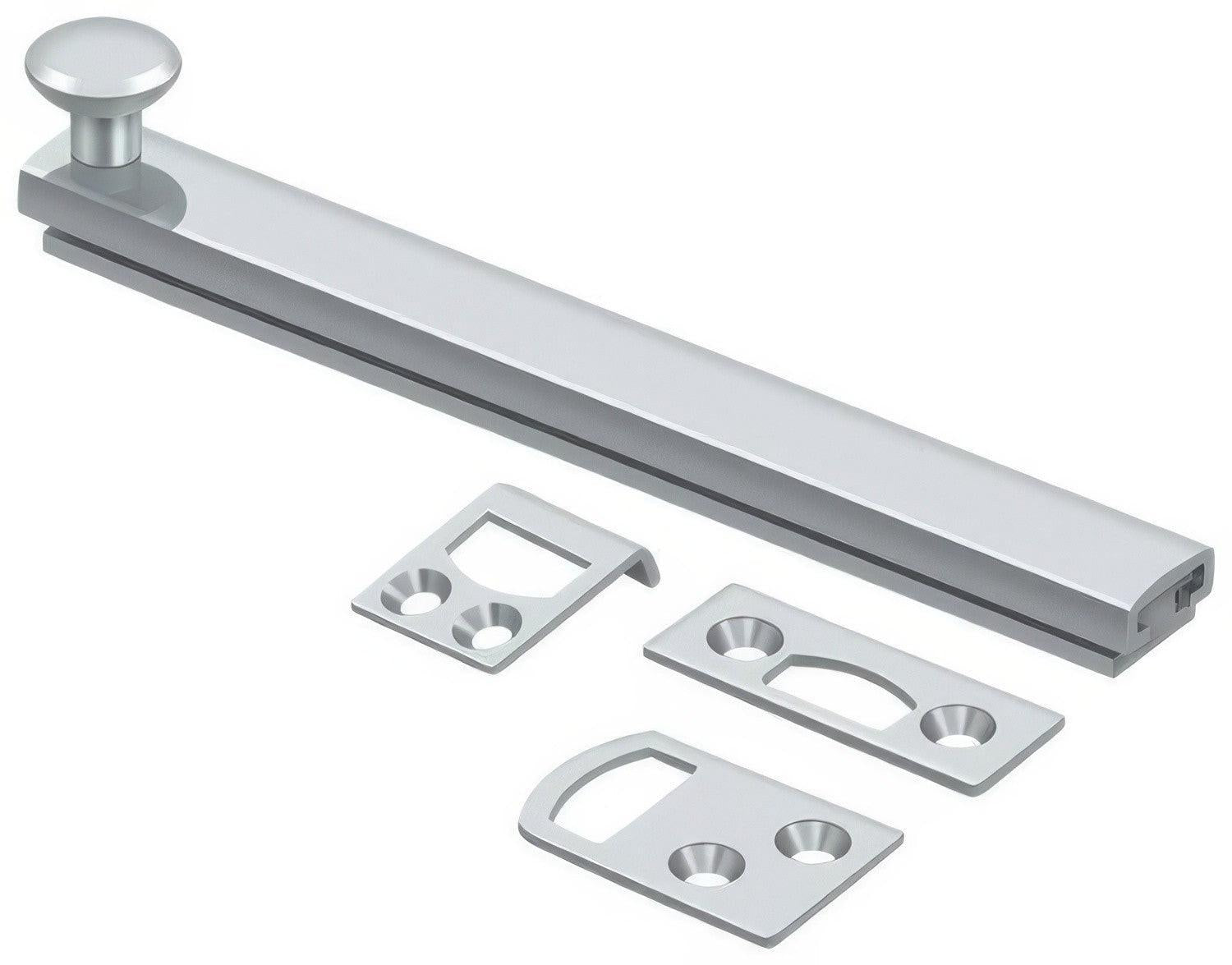 Deltana 6SBCS 6" Surface Bolt with Concealed Screws