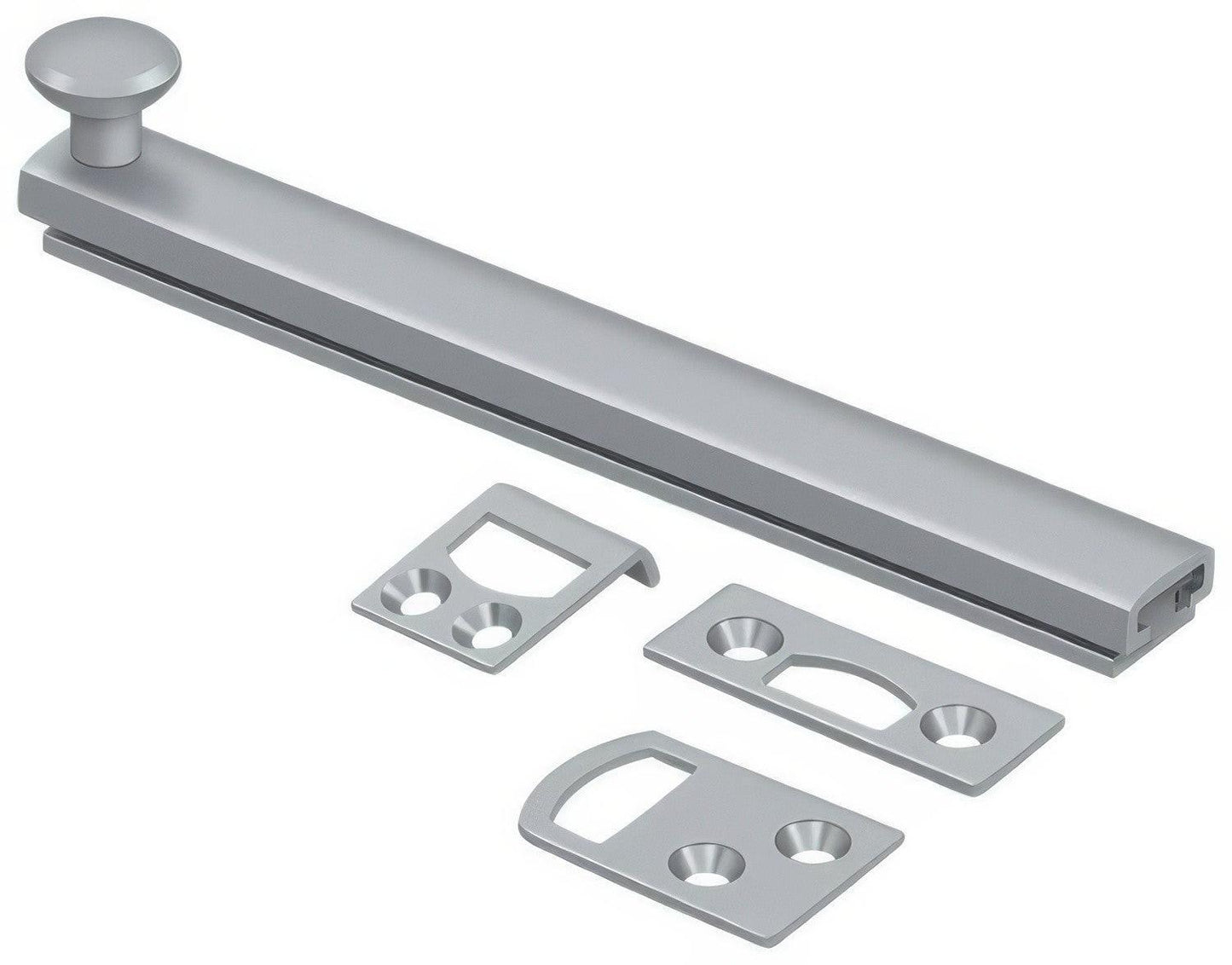 Deltana 6SBCS 6" Surface Bolt with Concealed Screws
