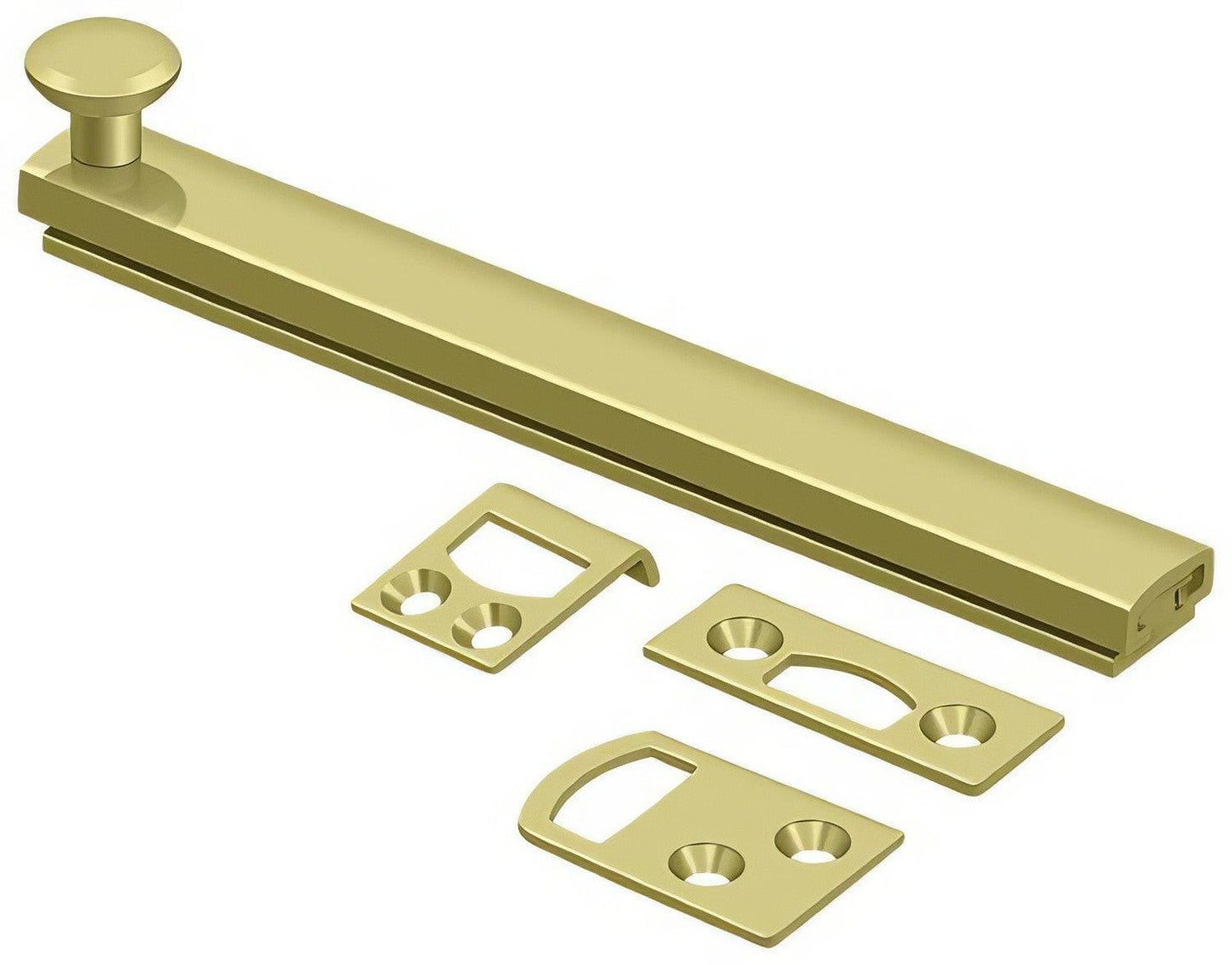 Deltana 6SBCS 6" Surface Bolt with Concealed Screws