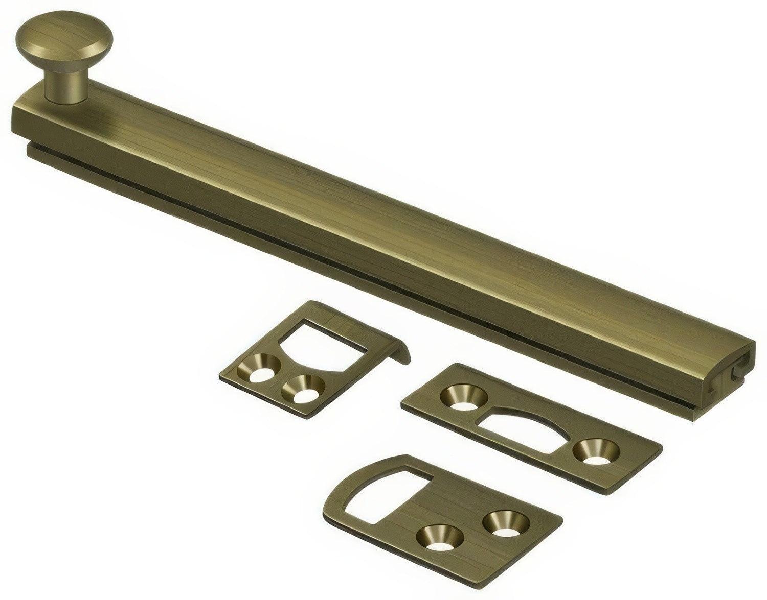 Deltana 6SBCS 6" Surface Bolt with Concealed Screws