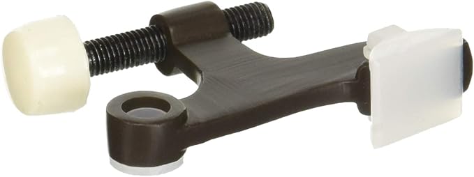 Ives 70B 85-Degree to 125-Degree Adjustable Solid Brass Hinge Pin Door Stop.