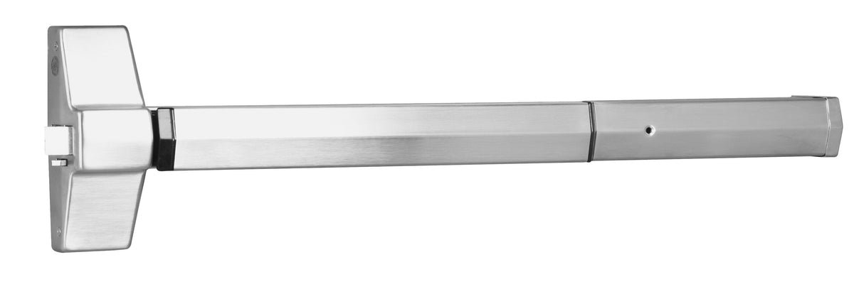 ASSA Abloy Accentra 7100F36630 Fire Rated 3' Rim Exit Only Exit Device US32D (630) Satin Stainless Steel Finish.