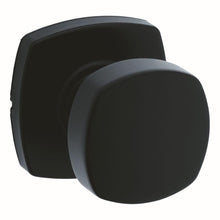 Kwikset 720AYKMDT-514 Arroyo Knob with Midtown Rose Passage Door Lock with 6AL Latch and RCS Strike Matte Black Finish.