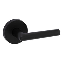 Kwikset 720MILRDT-514.FD 20 Min UL Rated Milan Lever with Round Rose Passage Door Lock with 6AL FD Latch and RCS Strike Matte Black Finish.