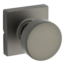 Kwikset 720PSKSQT-18G Pismo Knob with Square Rose Passage Lock with 6AL Latch and RCS Strike Gunmetal Finish.