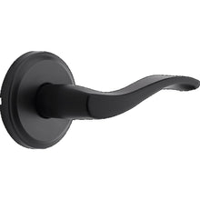 Kwikset 720SEL-514 Sedona Lever Passage Door Lock with 6AL Latch and RCS Strike Matte Black Finish.