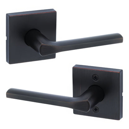 Kwikset 720LSLSQT Lisbon Passage Door Lever with Square Rose