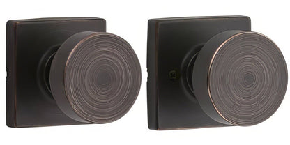 Kwikset 720PSKSQT Pismo Passage Door Knob with Square Rose