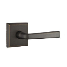 Emtek 7211CRMBRH Cimarron Lever Right Hand 2-3/8" Backset Privacy with Style # 6 Rose for 1-3/8" to 2" Door Medium Bronze Finish.
