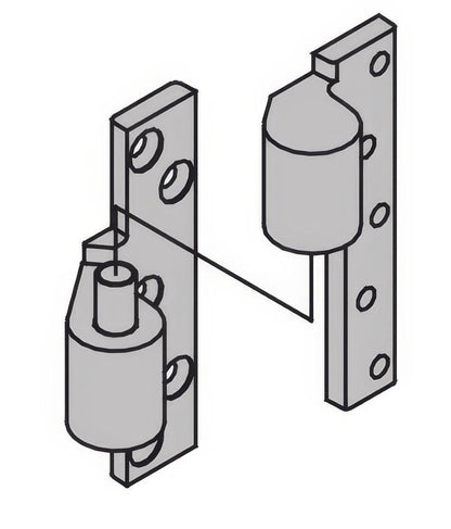 Ives 7215INT-RH Intermediate Brass Pivot