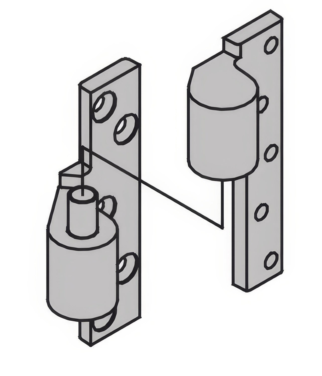 Ives 7215INT-LH Intermediate Brass Pivot.