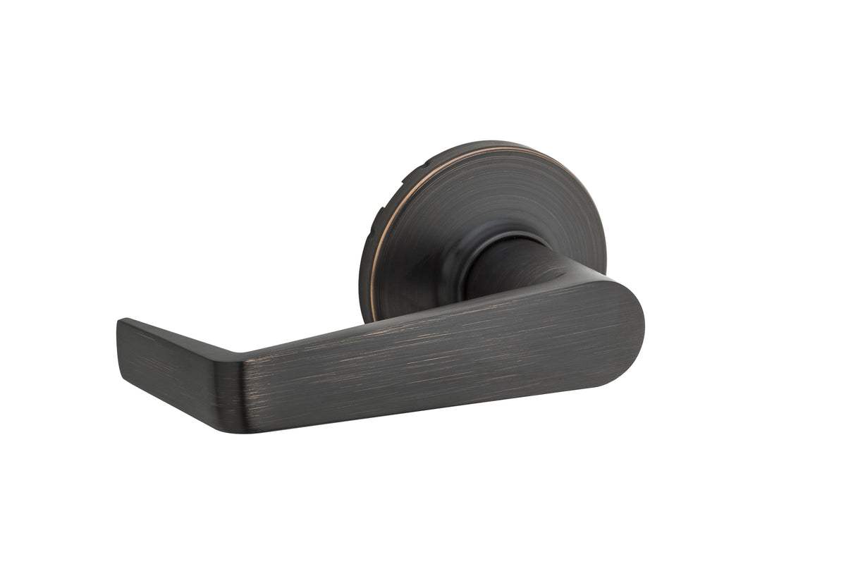Kwikset 721KNL-11P Kingston Lever Light Commercial Passage Door Lock with RCAL Latch and RCS Strike Venetian Bronze Finish.