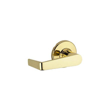 Kwikset 721KNL-3 Kingston Lever Light Commercial Passage Door Lock with RCAL Latch and RCS Strike Bright Brass Finish.