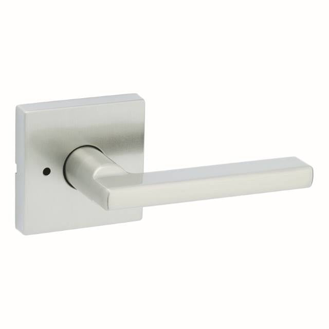 Kwikset 730HFLSQT Halifax Privacy Door Lever Set with Square Rosette.