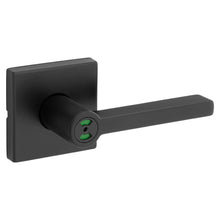 Kwikset 730HFLSQTIND-514 Halifax Lever with Square Rose Privacy Door Lock with Privacy Occupancy Indicator with 4AL Latch and RCS Strike Matte Black Finish.