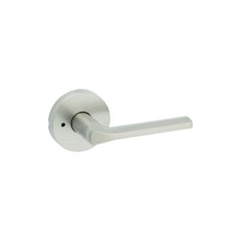 Kwikset 730LSLRDT-15 Lisbon Lever with Round Rose Privacy Door Lock with 6AL Latch and RCS Strike Satin Nickel Finish.
