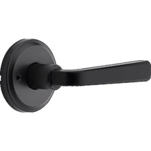 Kwikset 730TDL-514 Trafford Lever Privacy Door Lock with 6AL Latch and RCS Strike Matte Black Finish.