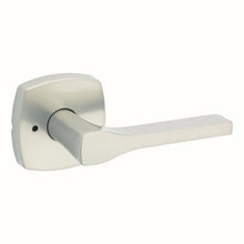 Kwikset 730TPLMDT-15 Tripoli Lever with Midtown Rose Privacy Door Lock with 6AL Latch and RCS Strike Satin Nickel Finish.