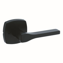 Kwikset 730TPLMDT-514 Tripoli Lever with Midtown Rose Privacy Door Lock with 6AL Latch and RCS Strike Matte Black Finish.