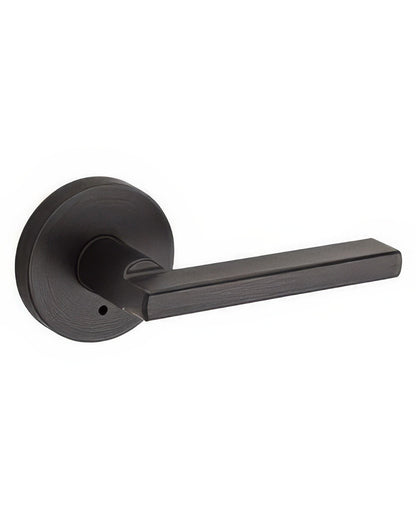 Kwikset 155HFLRDT Halifax Privacy Door Lever Set with Round Rosette.