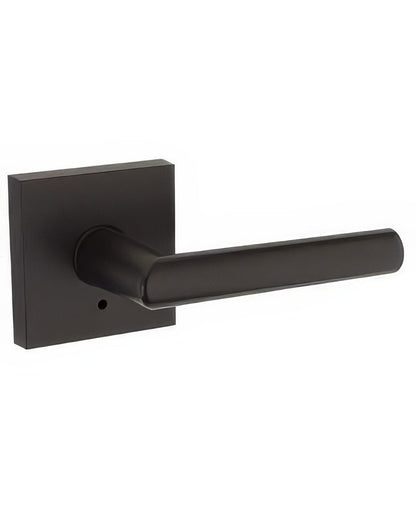 Kwikset 155MILSQT Milan Privacy Door Lever with Square Rosette.