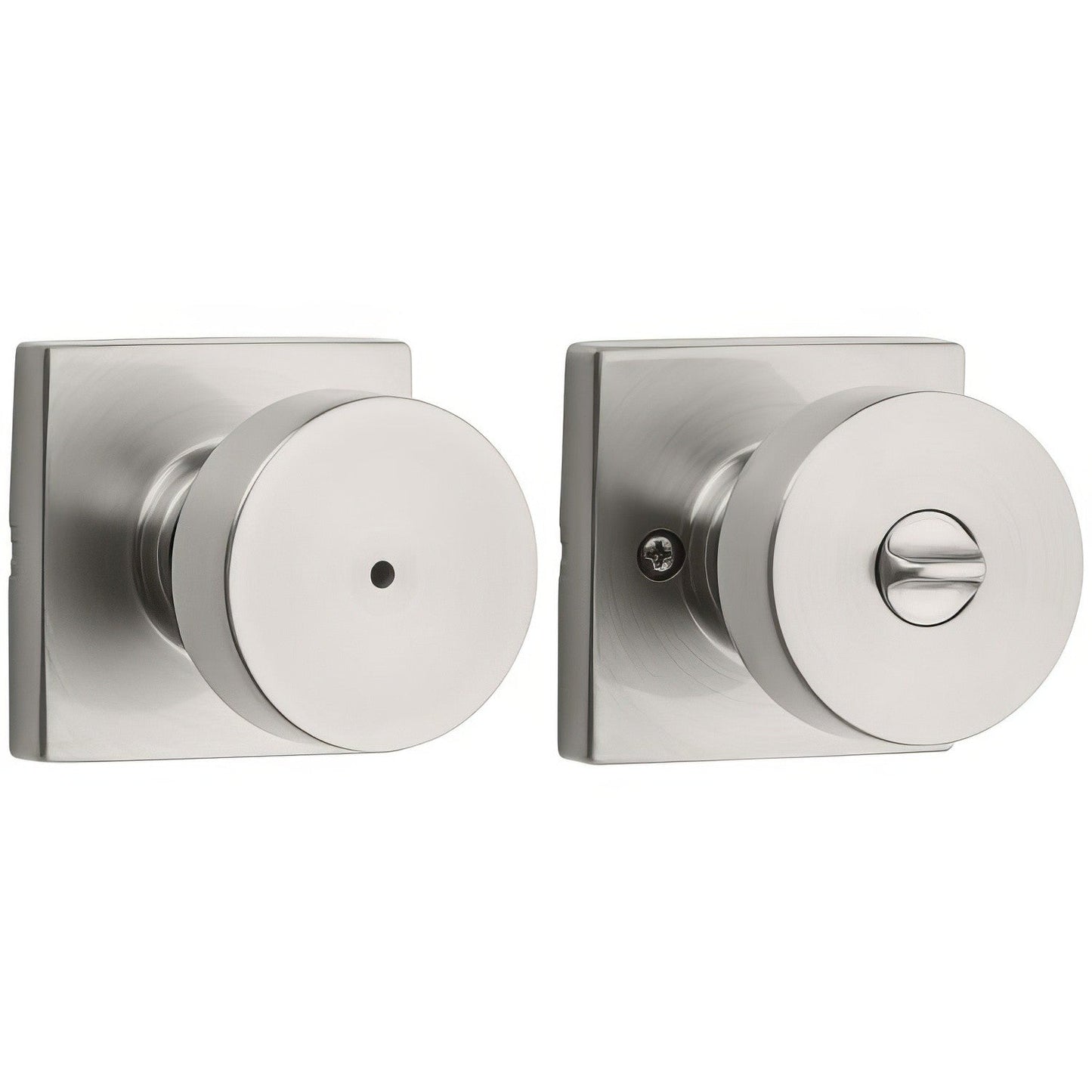 Kwikset 730PSKSQT Pismo Privacy Door Knob with Square Rose