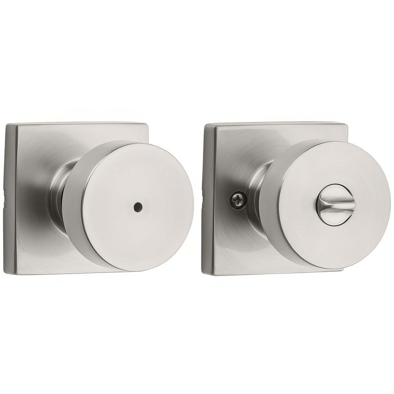 Kwikset 730PSKSQT Pismo Privacy Door Knob with Square Rose