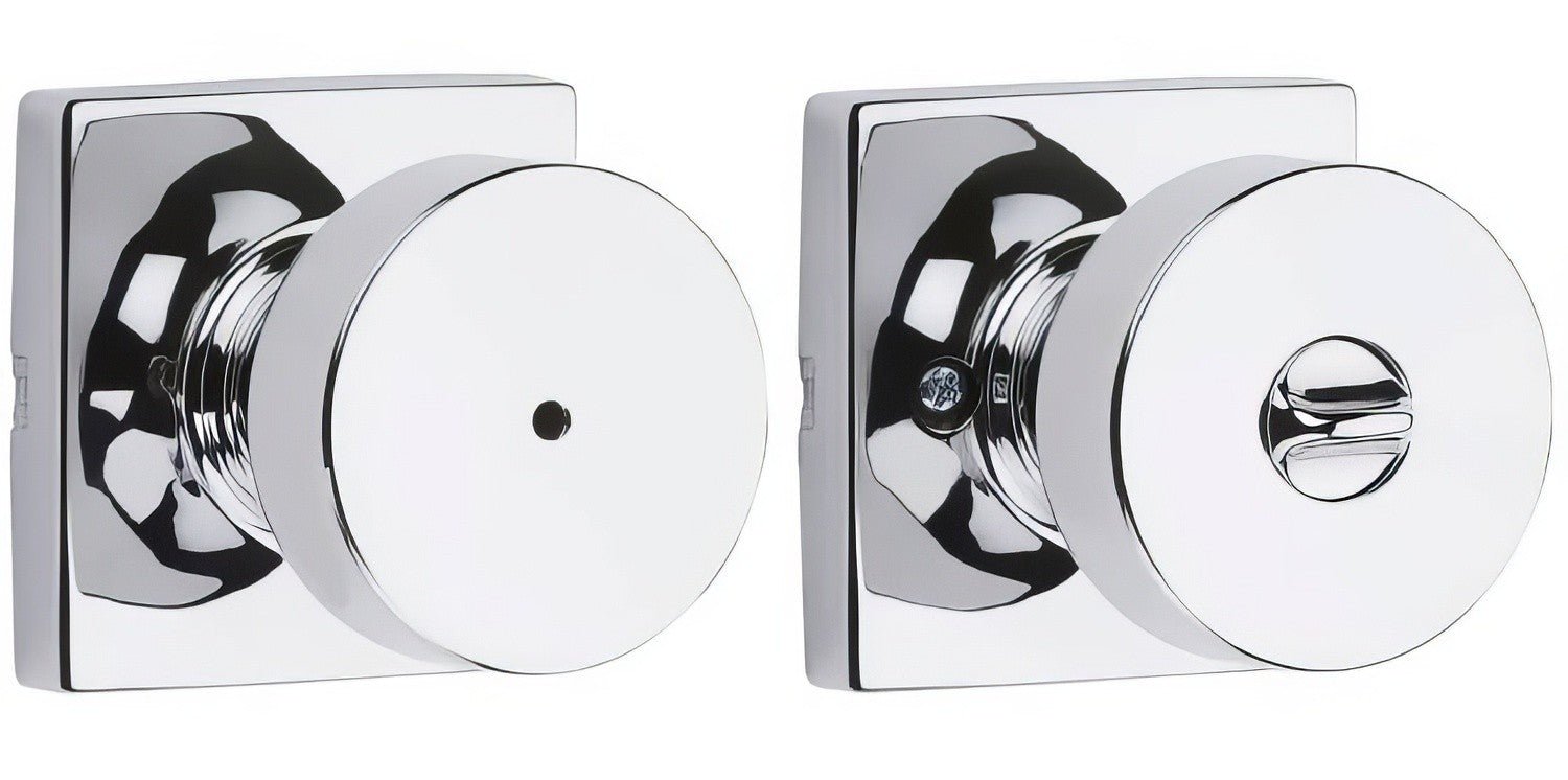 Kwikset 730PSKSQT Pismo Privacy Door Knob with Square Rose