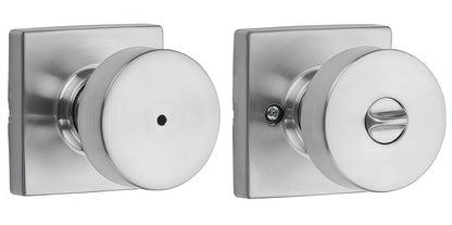 Kwikset 730PSKSQT Pismo Privacy Door Knob with Square Rose