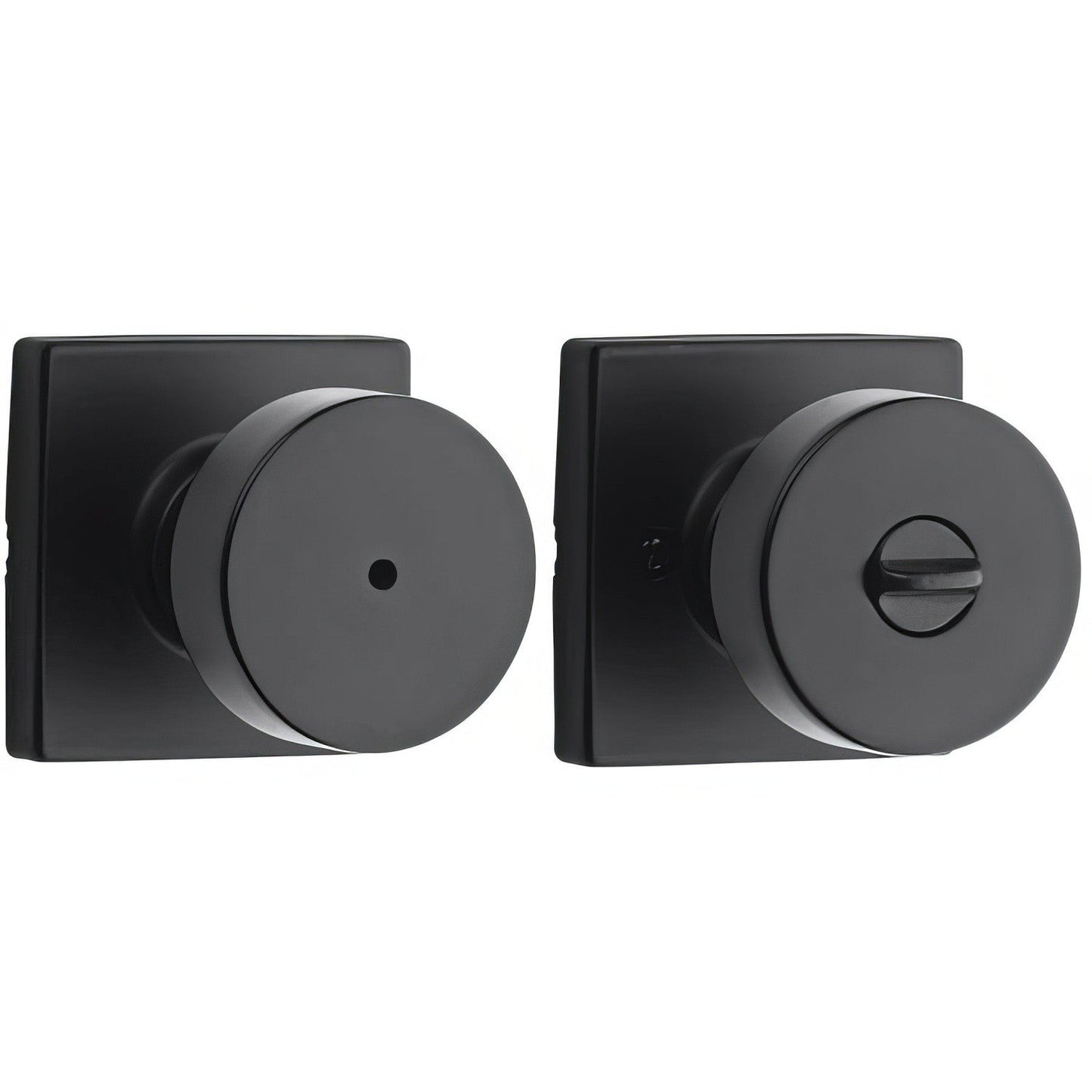 Kwikset 730PSKSQT Pismo Privacy Door Knob with Square Rose