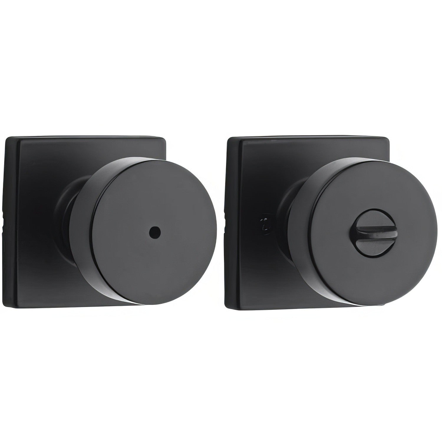 Kwikset 730PSKSQT Pismo Privacy Door Knob with Square Rose