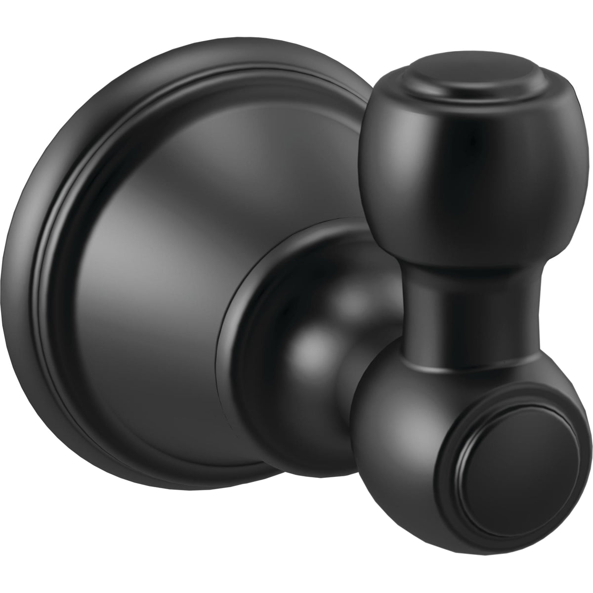 Delta 73235BL Woodhurst Robe Hook Matte Black Finish.